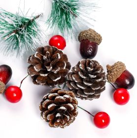 108pcs Artificial Pine Cones Pine Branch Set